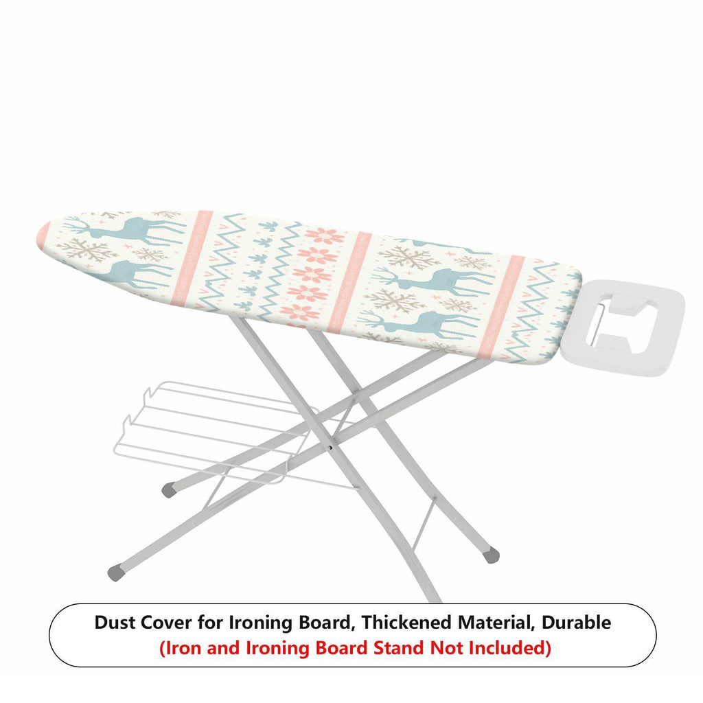 1-Piece Reindeer Snowflake Festive  Ironing Board Cover, Universal Size, Without Board
