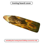 1-Piece Highland Cattle Sunflowers Rural  Ironing Board Cover, Universal Size, Without Board
