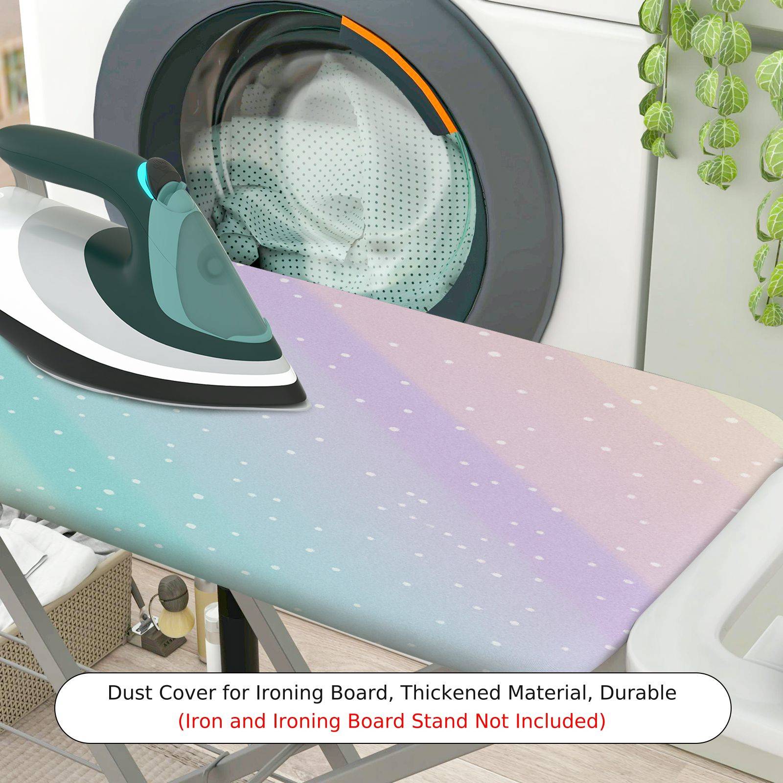 1-Piece Aurora Starry Pastel  Ironing Board Cover, Universal Size, Without Board