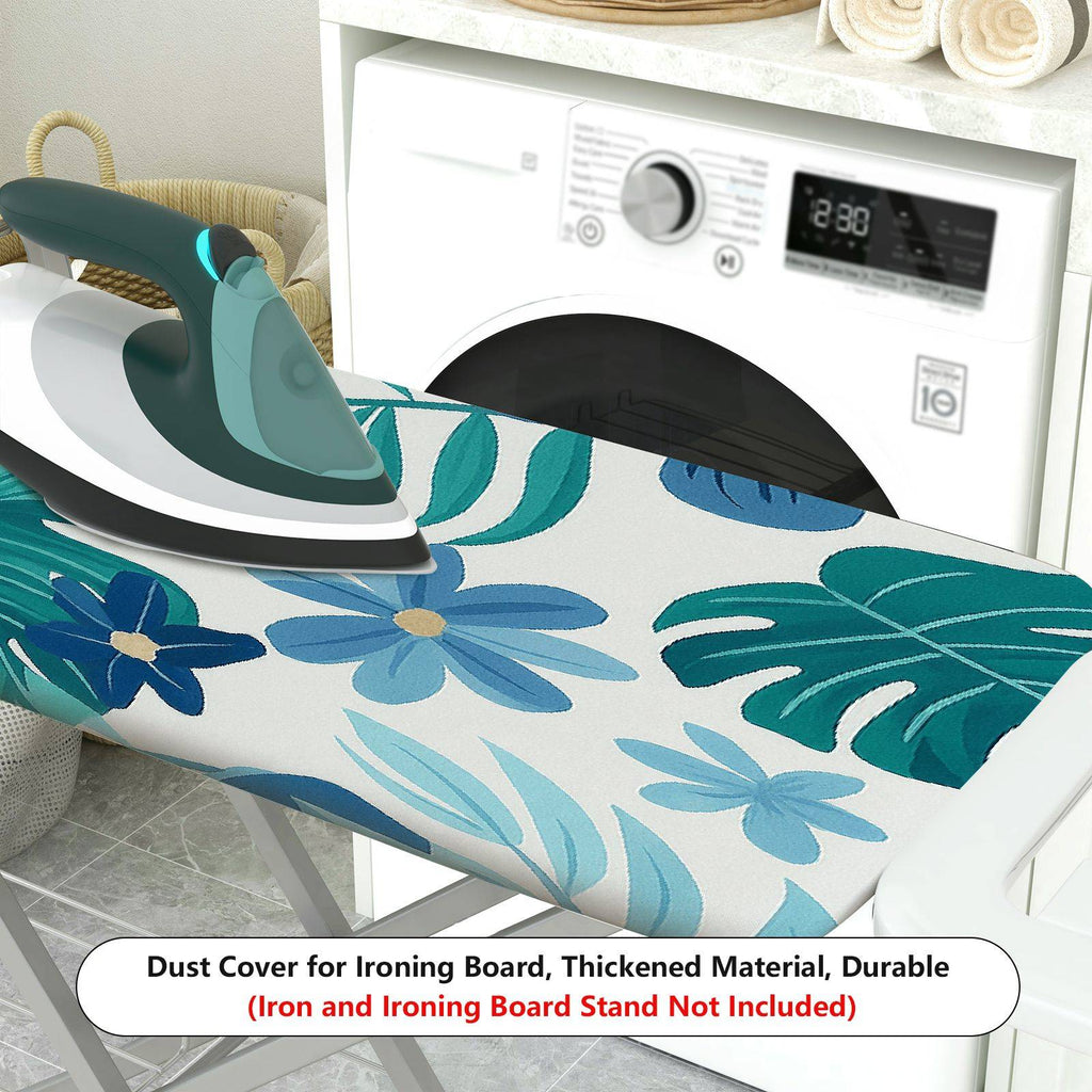 1-Piece Tropical Floral Leaf Design  Ironing Board Cover, Universal Size, Without Board