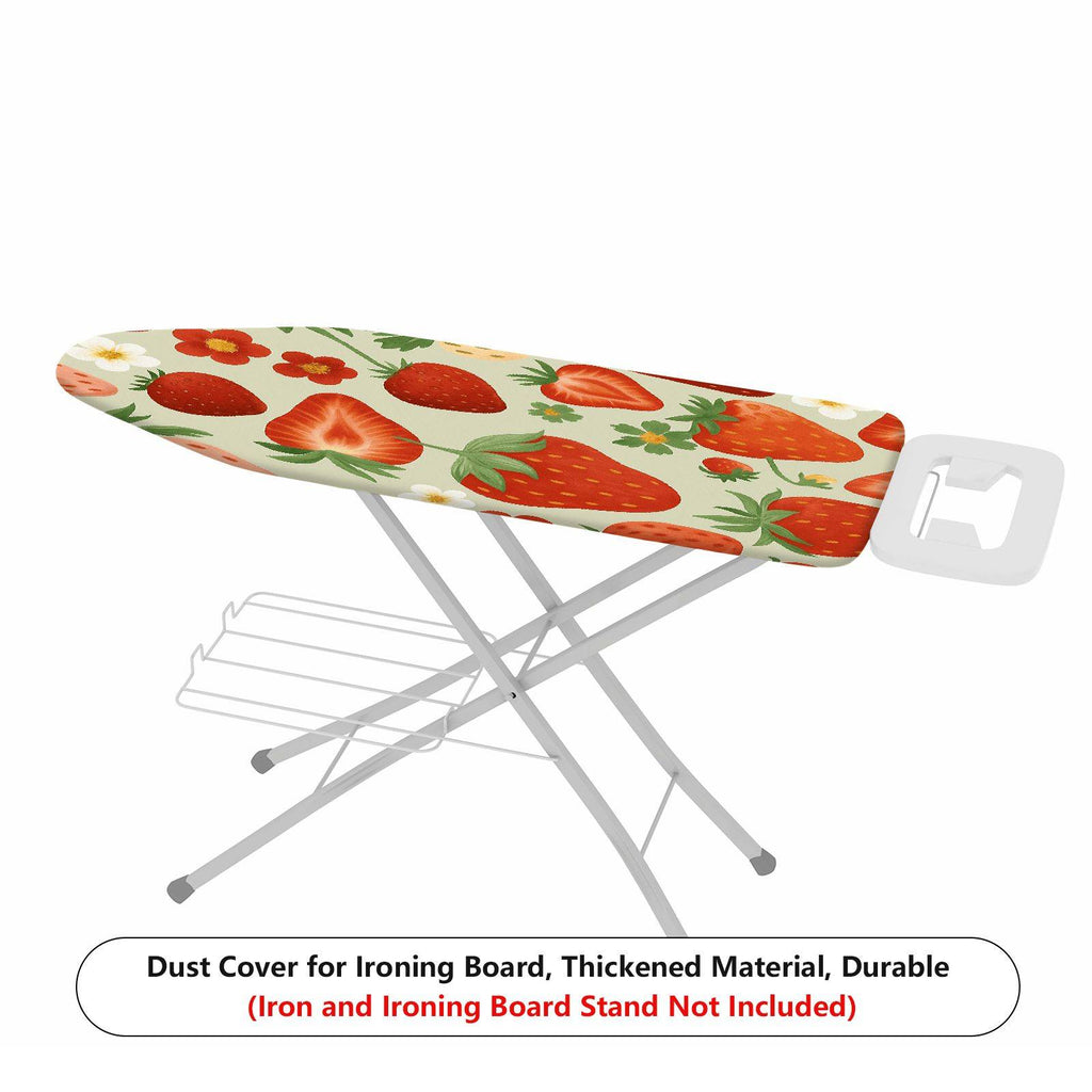 1-Piece Strawberry Fruit Floral  Ironing Board Cover, Universal Size, Without Board