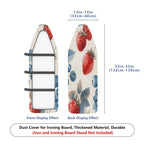 1-Piece Strawberry Blueberry Fruit  Ironing Board Cover, Universal Size, Without Board