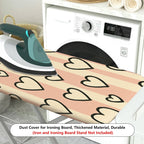 1-Piece Heart Pattern Love Striped  Ironing Board Cover, Universal Size, Without Board