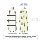 1-Piece Christmas Tree Bow Stars  Ironing Board Cover, Universal Size, Without Board