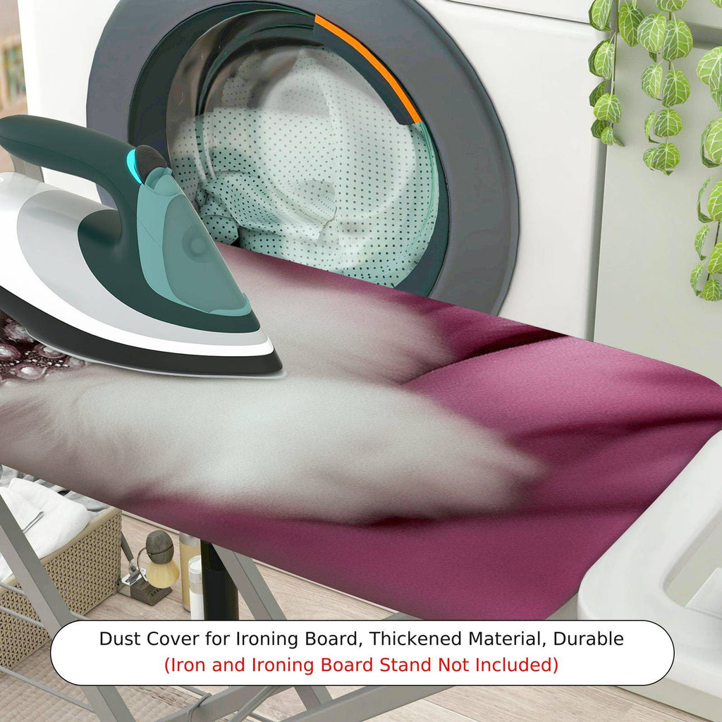 1-Piece Cat Jewel Pink  Ironing Board Cover, Universal Size, Without Board