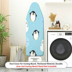 1-Piece Penguin Snowflake Snowman  Ironing Board Cover, Universal Size, Without Board