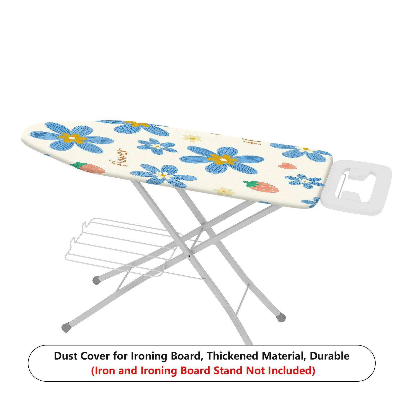 1-Piece Flower Strawberry Pattern  Ironing Board Cover, Universal Size, Without Board