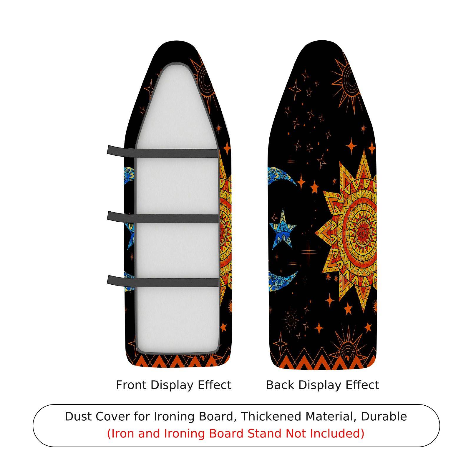 1-Piece Sun Moon Star  Ironing Board Cover, Universal Size, Without Board