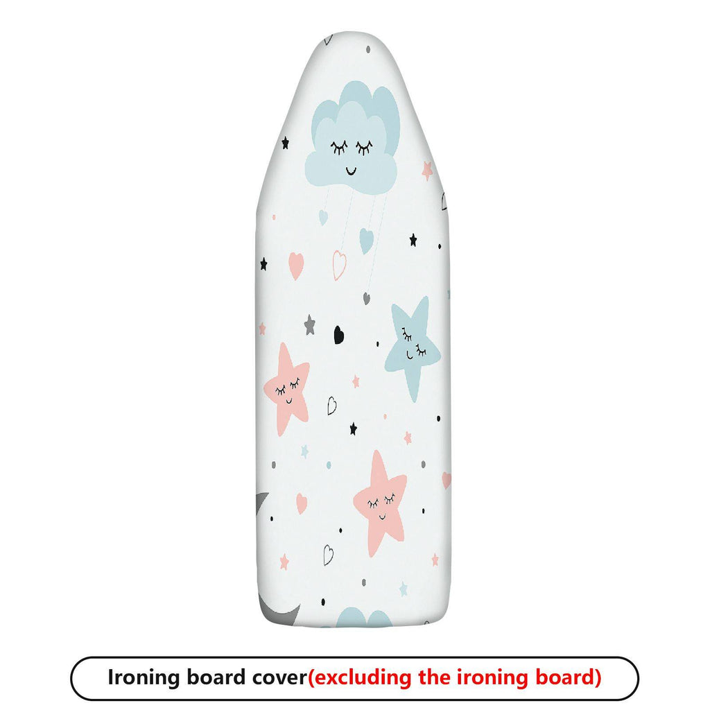 1-Piece Clouds Stars Hearts  Ironing Board Cover, Universal Size, Without Board