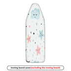 1-Piece Clouds Stars Hearts  Ironing Board Cover, Universal Size, Without Board