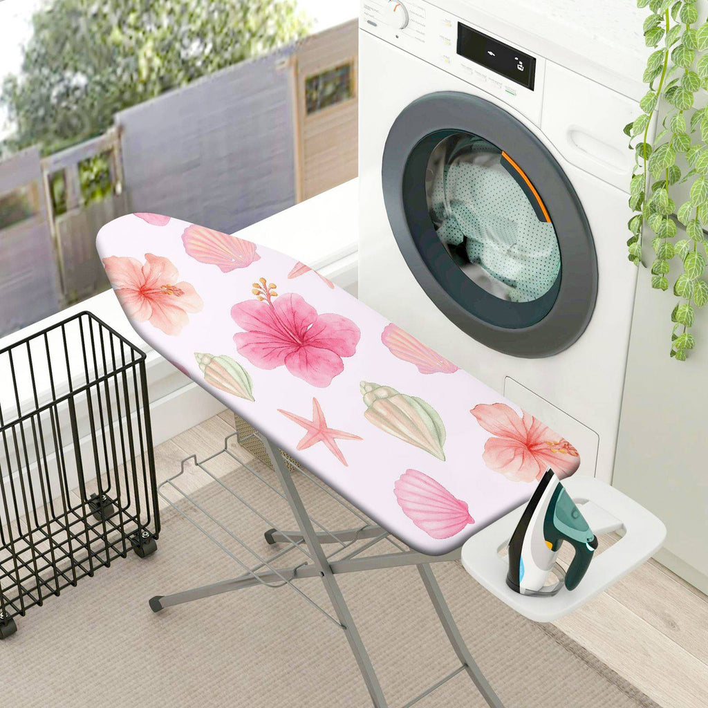 1-Piece Floral Tropical Beach  Ironing Board Cover, Universal Size, Without Board