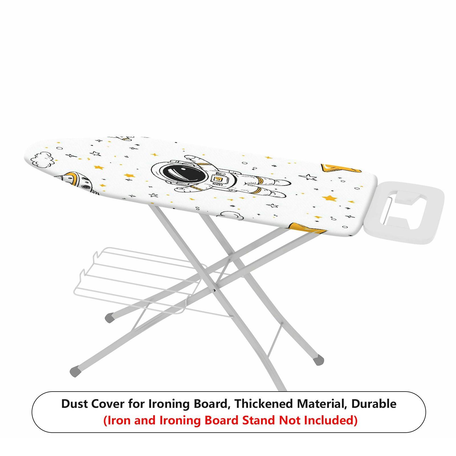1-Piece Astronaut Spaceship Stars  Ironing Board Cover, Universal Size, Without Board