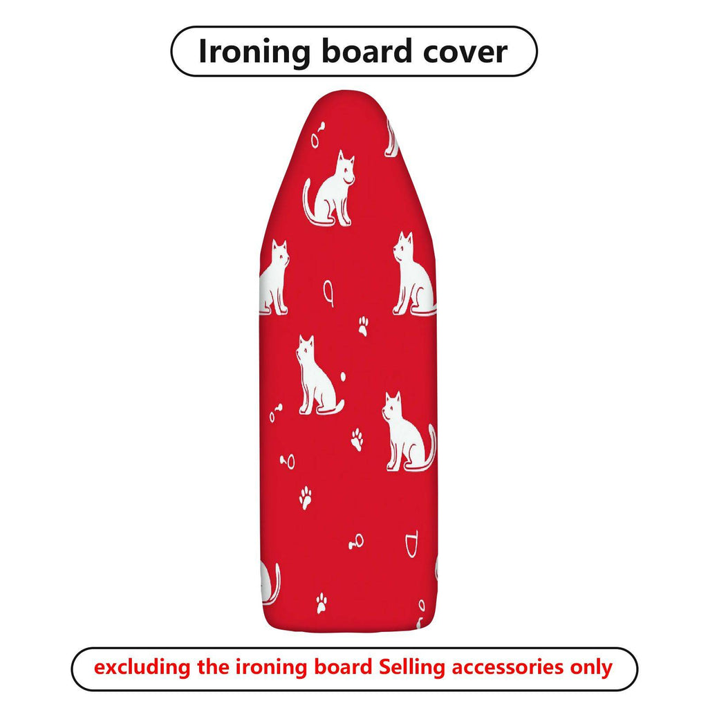 1-Piece Cat Paw Red Cute  Ironing Board Cover, Universal Size, Without Board