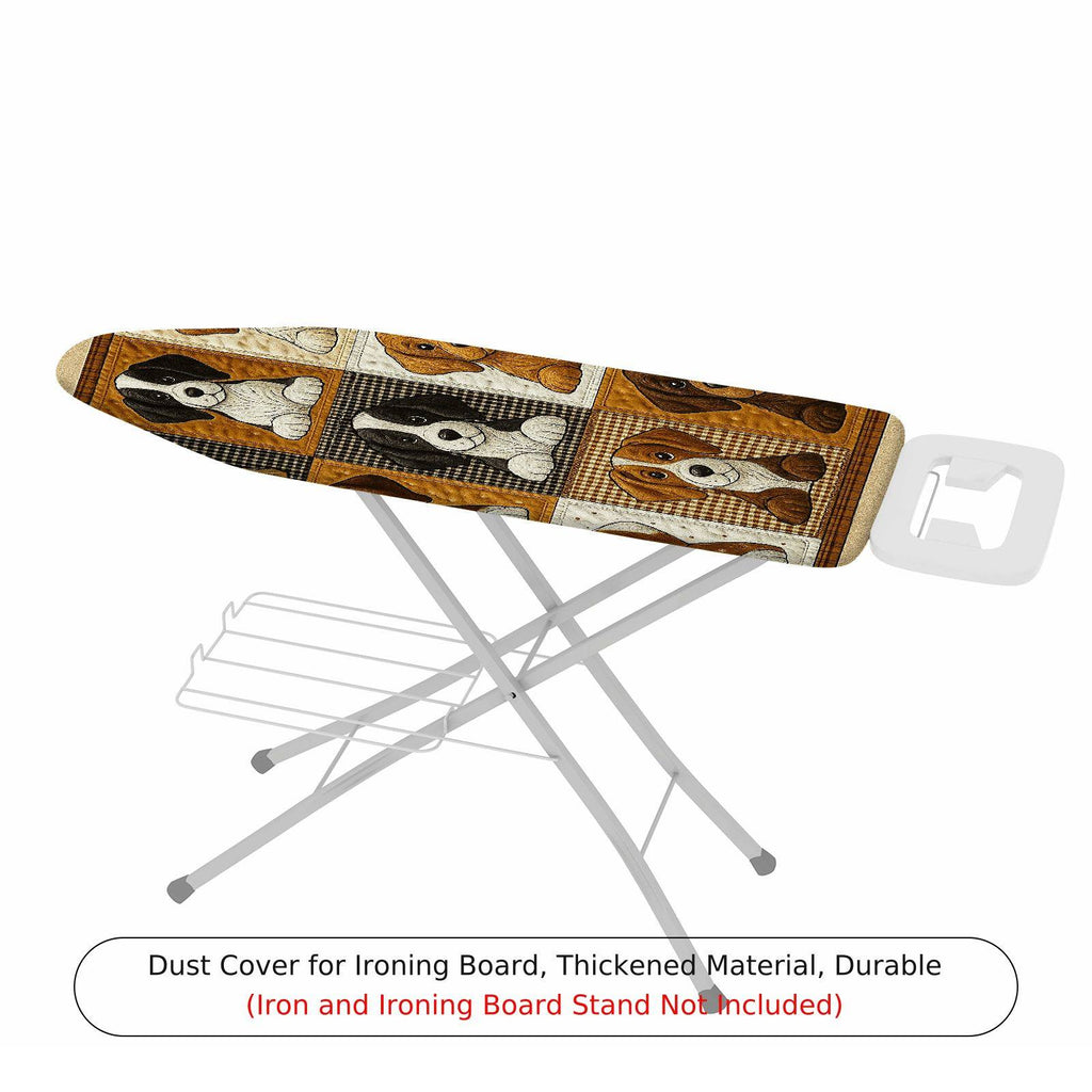 1-Piece Dog Print  Brown  Ironing Board Cover, Universal Size, Without Board