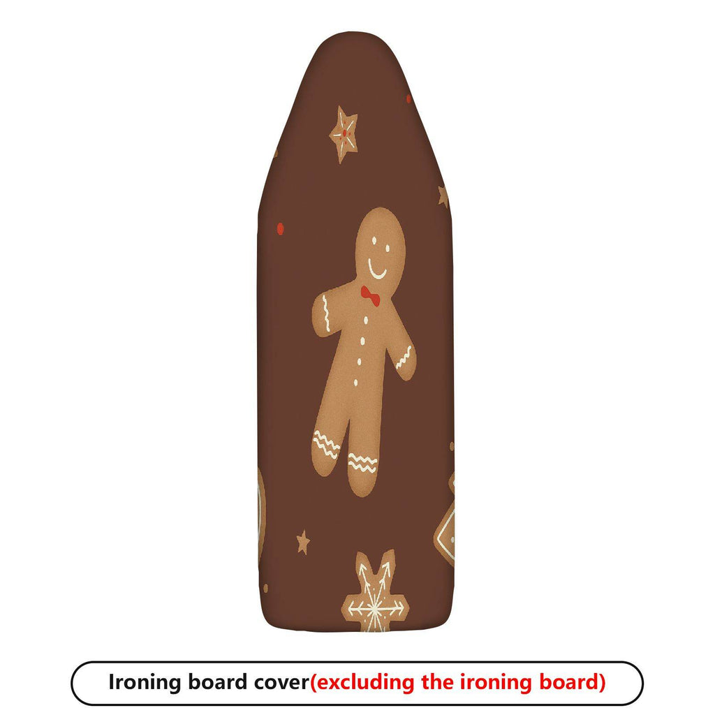 1-Piece Gingerbread Star Christmas  Ironing Board Cover, Universal Size, Without Board