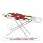 1-Piece Christmas Poinsettia Festive  Ironing Board Cover, Universal Size, Without Board