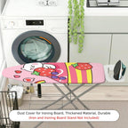 1-Piece Strawberry Rainbow Bear  Ironing Board Cover, Universal Size, Without Board