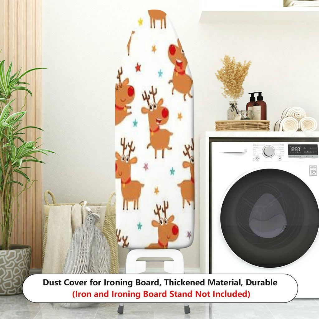 1-Piece Reindeer Festive Star  Ironing Board Cover, Universal Size, Without Board