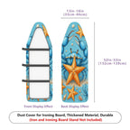 1-Piece Sea Crab Starfish Marine  Ironing Board Cover, Universal Size, Without Board