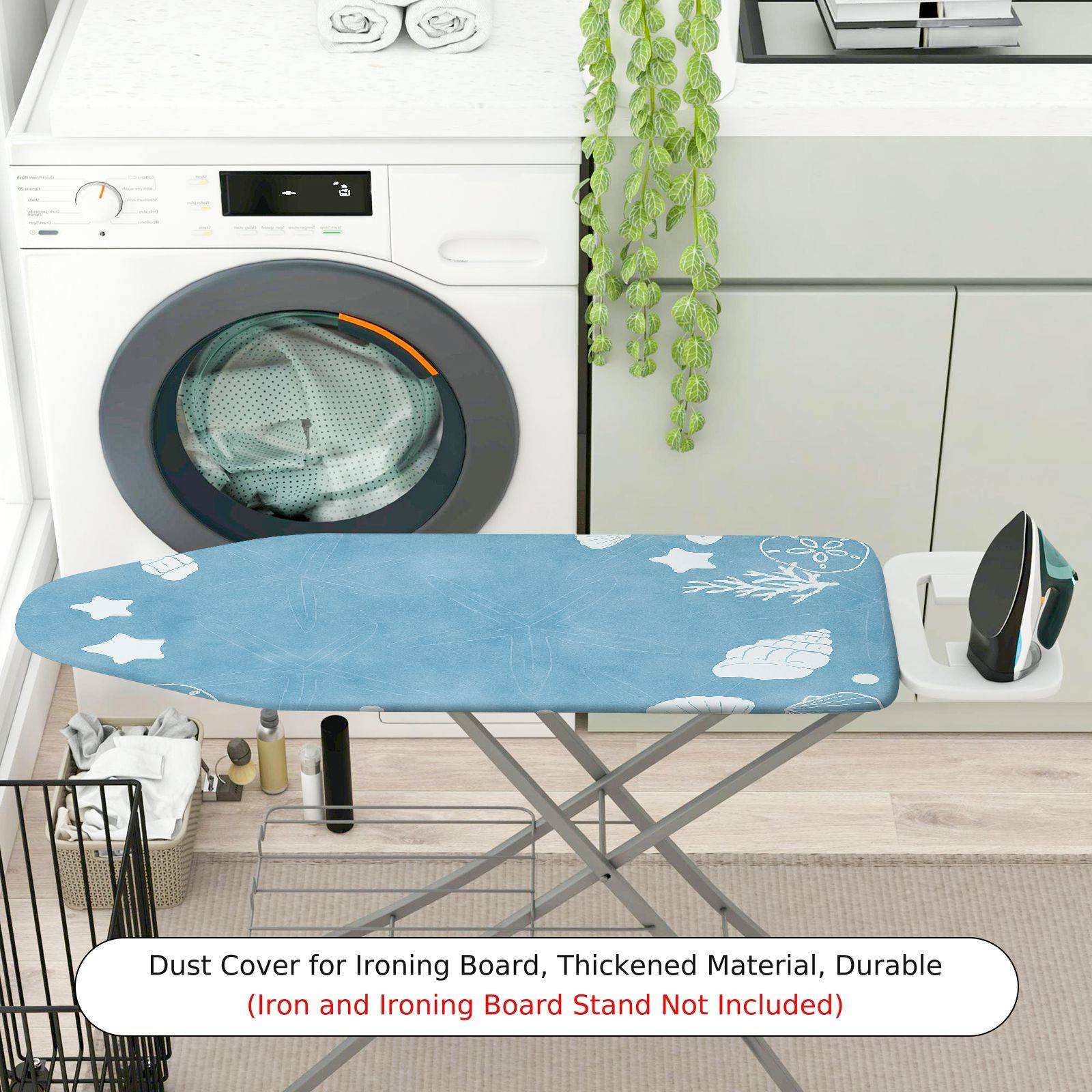 1-Piece Starfish Seashells Marine  Ironing Board Cover, Universal Size, Without Board
