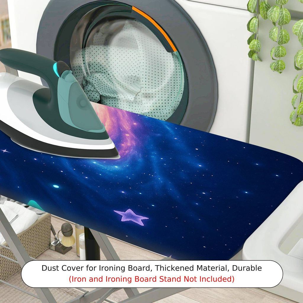 1-Piece Galaxy Stars Moon  Ironing Board Cover, Universal Size, Without Board