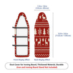 1-Piece Christmas Reindeer Snowflake  Ironing Board Cover, Universal Size, Without Board