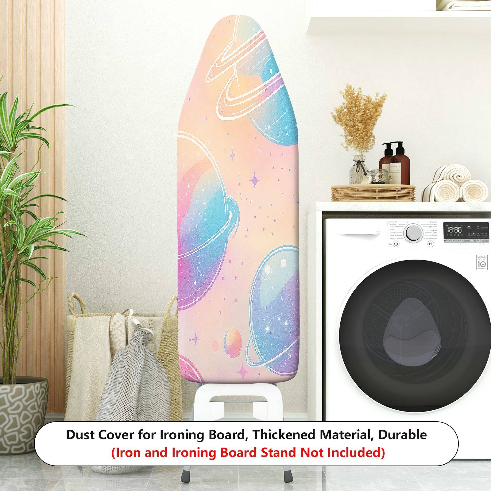 1-Piece Galaxy Planet Star  Ironing Board Cover, Universal Size, Without Board