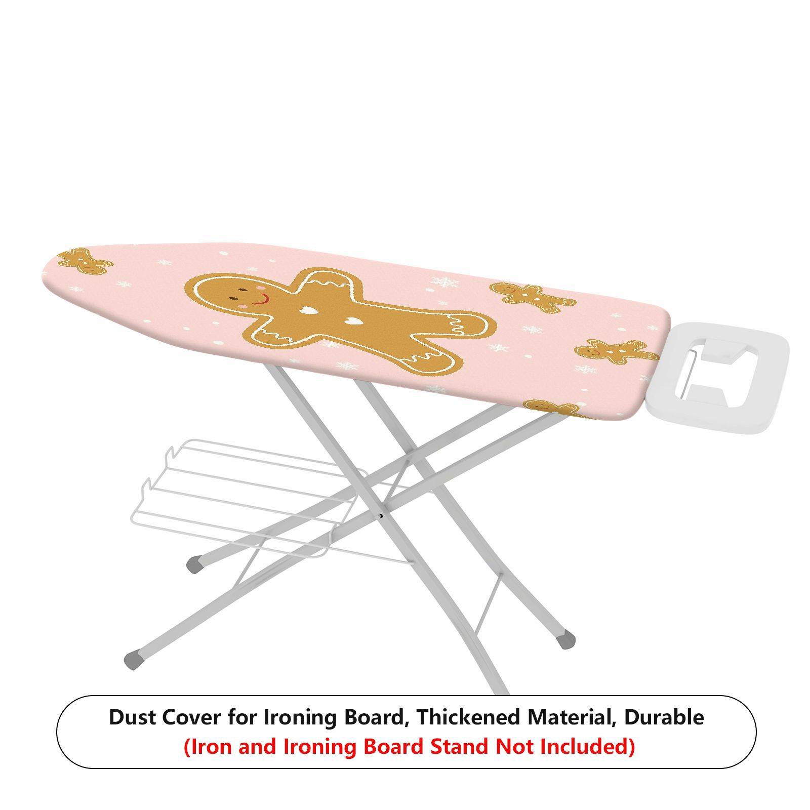1-Piece Christmas Gingerbread Snowflake  Ironing Board Cover, Universal Size, Without Board