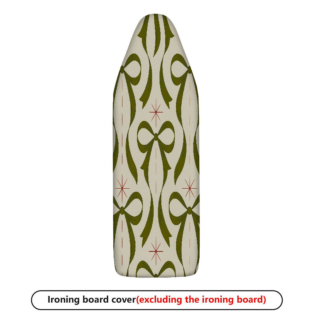 1-Piece Green Bow Star Pattern Decorative  Ironing Board Cover, Universal Size, Without Board