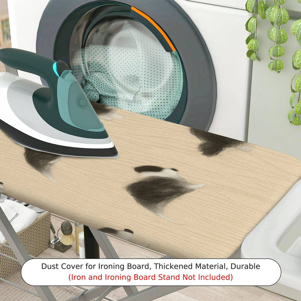 1-Piece Dog Pattern Beige Cute  Ironing Board Cover, Universal Size, Without Board