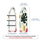 1-Piece Tropical Plant Leaf Pattern Jungle Style  Ironing Board Cover, Universal Size, Without Board