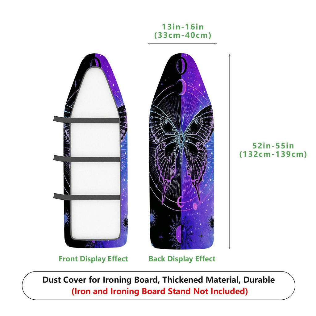 1-Piece Butterfly Galaxy Stars  Ironing Board Cover, Universal Size, Without Board