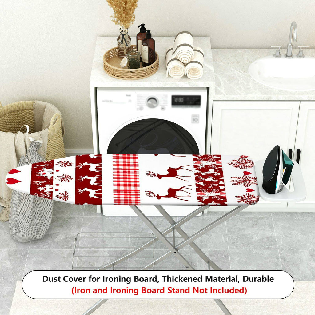 1-Piece Christmas Reindeer Snowflake  Ironing Board Cover, Universal Size, Without Board