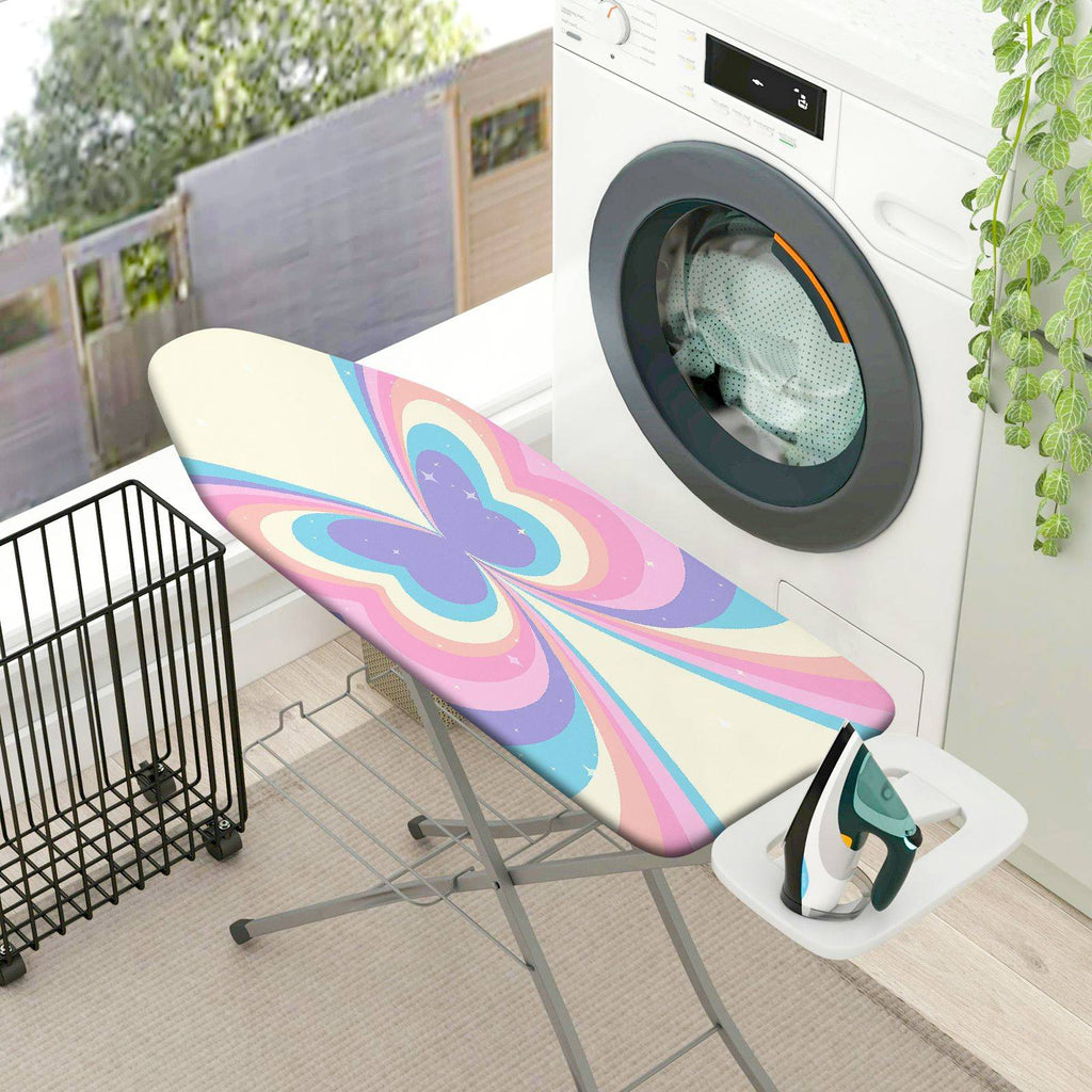 1-Piece Colorful Retro Butterfly  Ironing Board Cover, Universal Size, Without Board