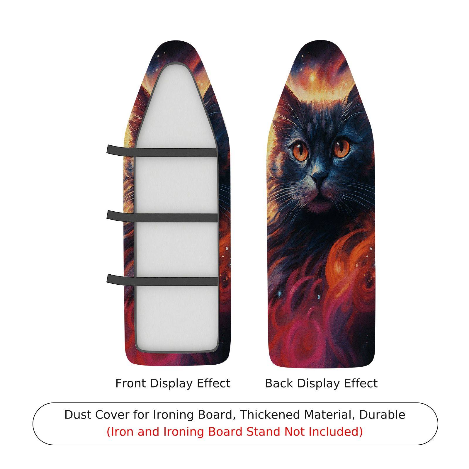 1-Piece Cat Galaxy Stars  Ironing Board Cover, Universal Size, Without Board