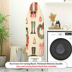 1-Piece Nutcracker Festive Christmas  Ironing Board Cover, Universal Size, Without Board