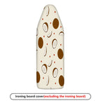 1-Piece Coconut Pattern Tropical Decorative White  Ironing Board Cover, Universal Size, Without Board