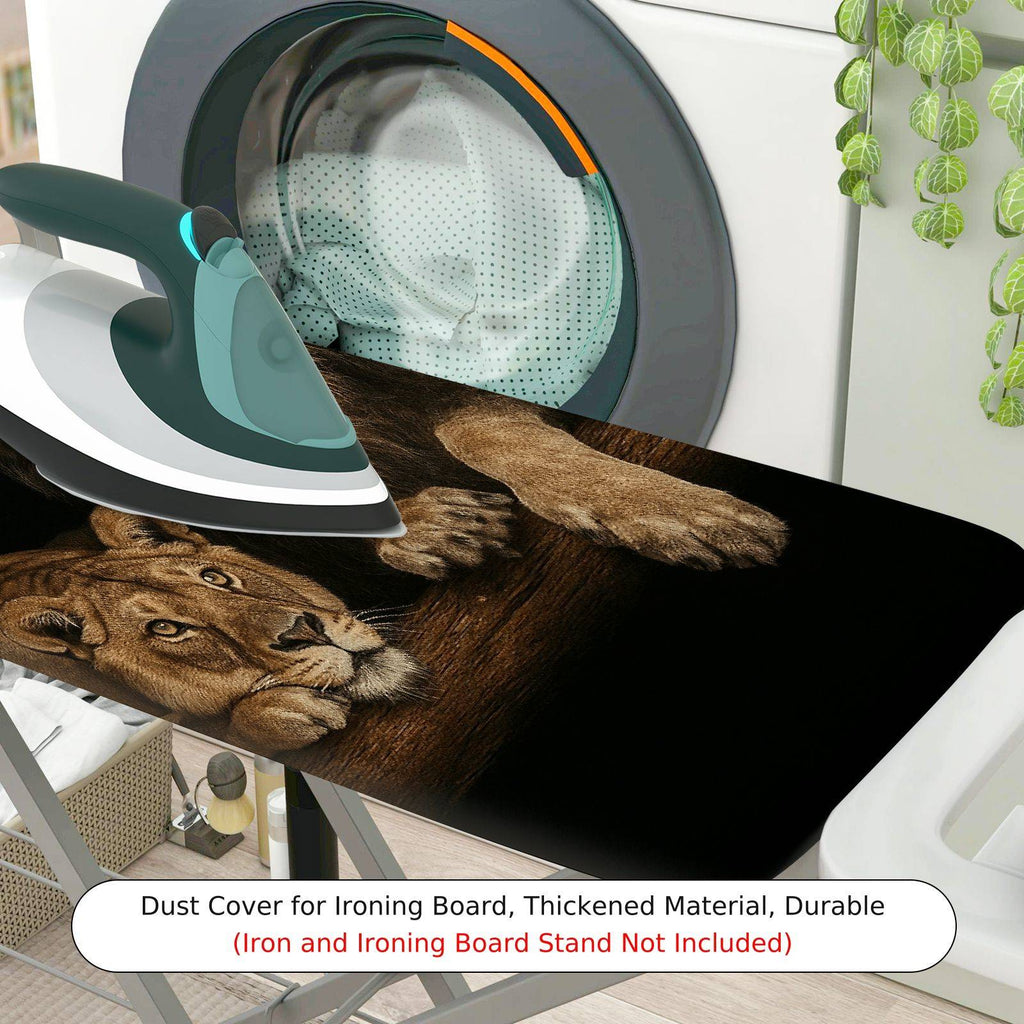 1-Piece Lion Pattern Animal Wildlife  Ironing Board Cover, Universal Size, Without Board