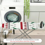 1-Piece Reindeer Snowflake Red  Ironing Board Cover, Universal Size, Without Board