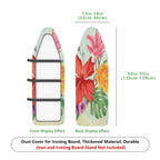 1-Piece Floral Tropical Colorful  Ironing Board Cover, Universal Size, Without Board