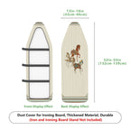 1-Piece Horse Vintage Striped  Ironing Board Cover, Universal Size, Without Board