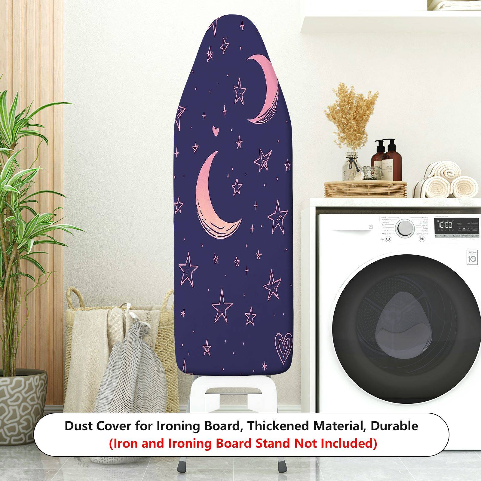 1-Piece Moon Star Heart  Ironing Board Cover, Universal Size, Without Board