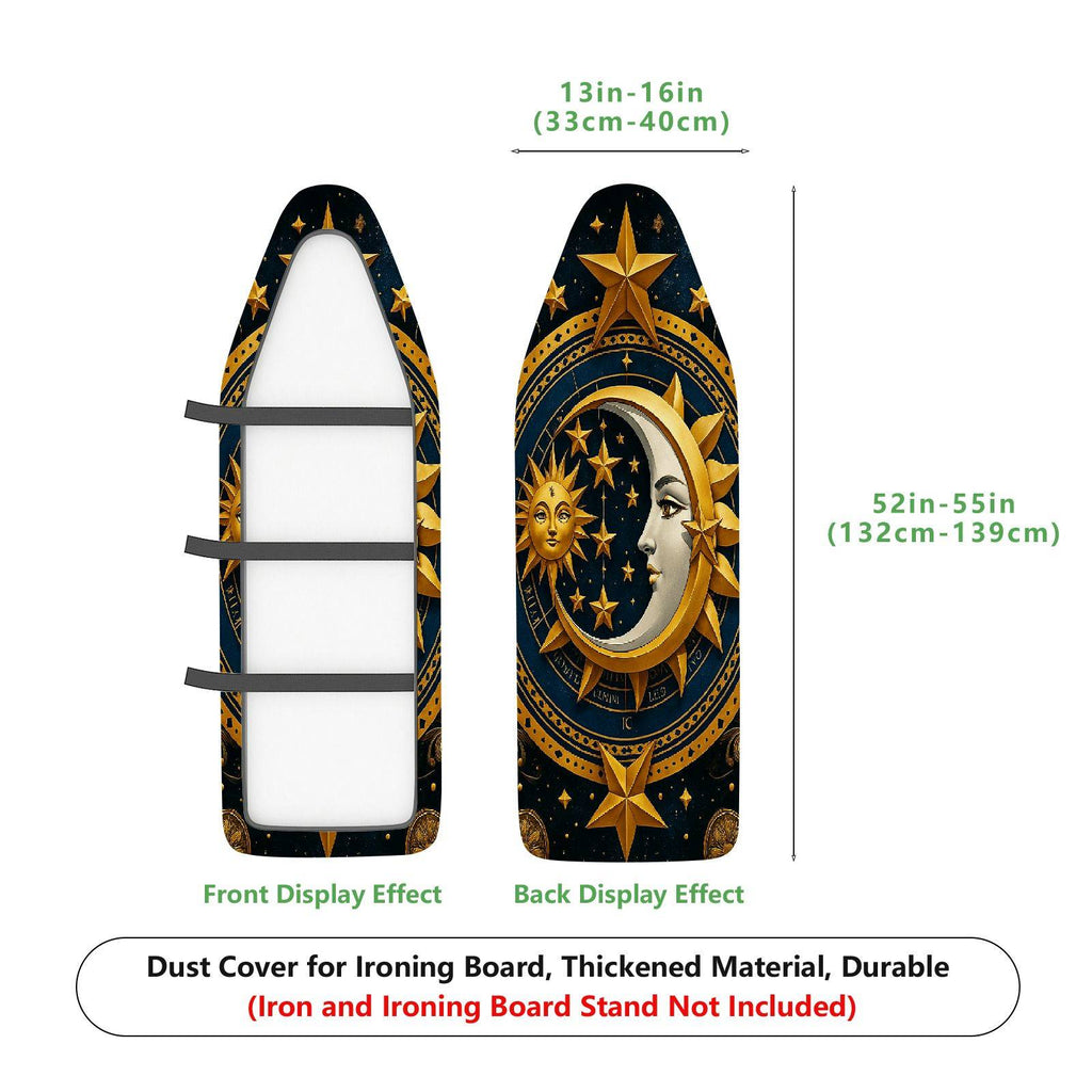 1-Piece Sun Moon Stars Celestial  Ironing Board Cover, Universal Size, Without Board