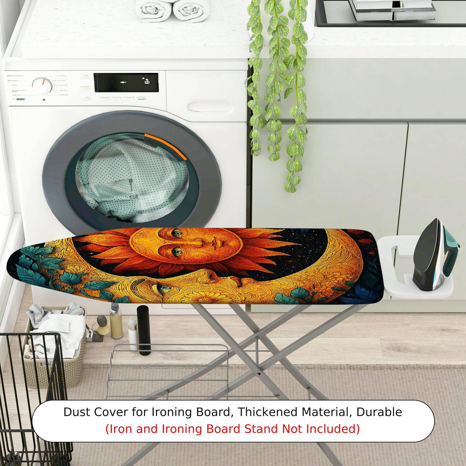 1-Piece Sun Moon Star  Ironing Board Cover, Universal Size, Without Board