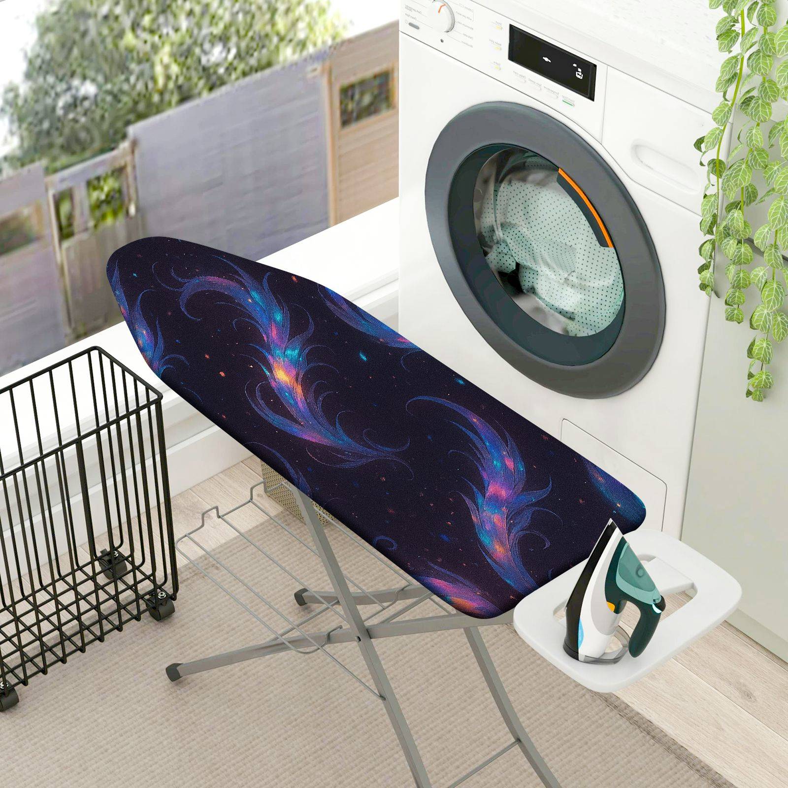 1-Piece Galaxy Nebula Starry Sky  Ironing Board Cover, Universal Size, Without Board