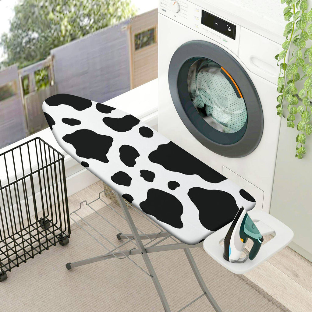 1-Piece Black White Animal Print  Ironing Board Cover, Universal Size, Without Board