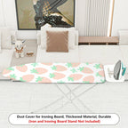 1-Piece Strawberry White Green Decorative  Ironing Board Cover, Universal Size, Without Board
