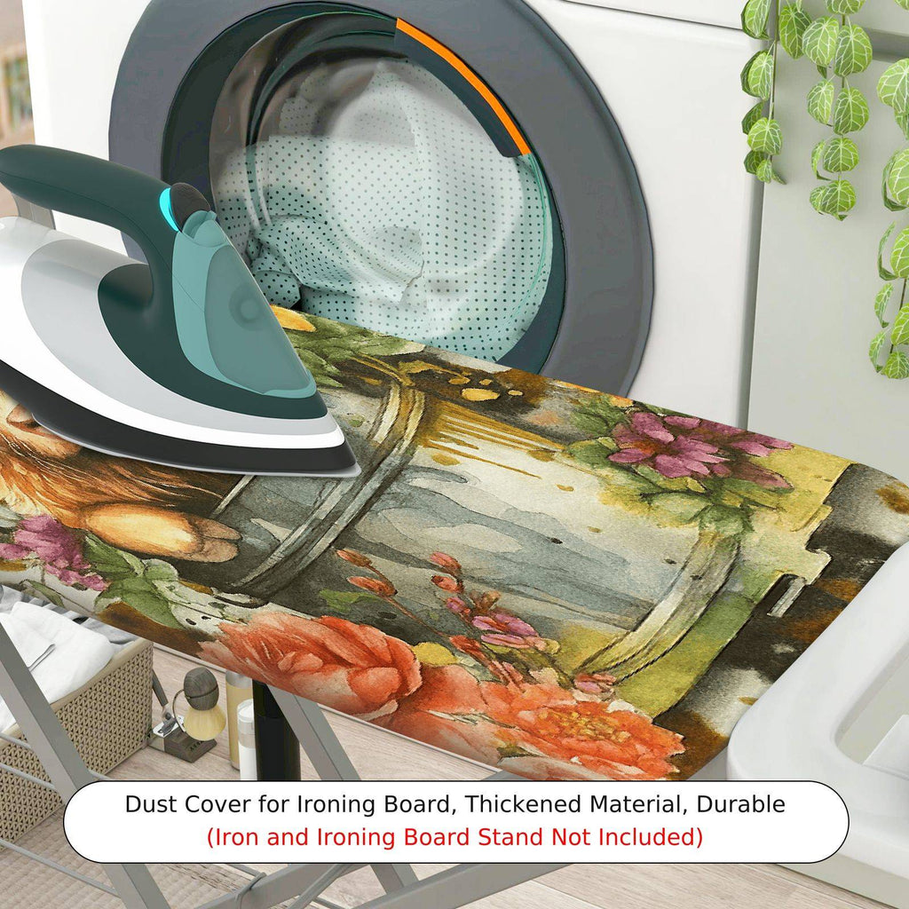 1-Piece Floral Animal Nature  Ironing Board Cover, Universal Size, Without Board