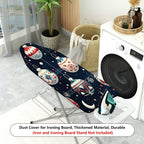 1-Piece Christmas Ornament Ball Snowflake  Ironing Board Cover, Universal Size, Without Board