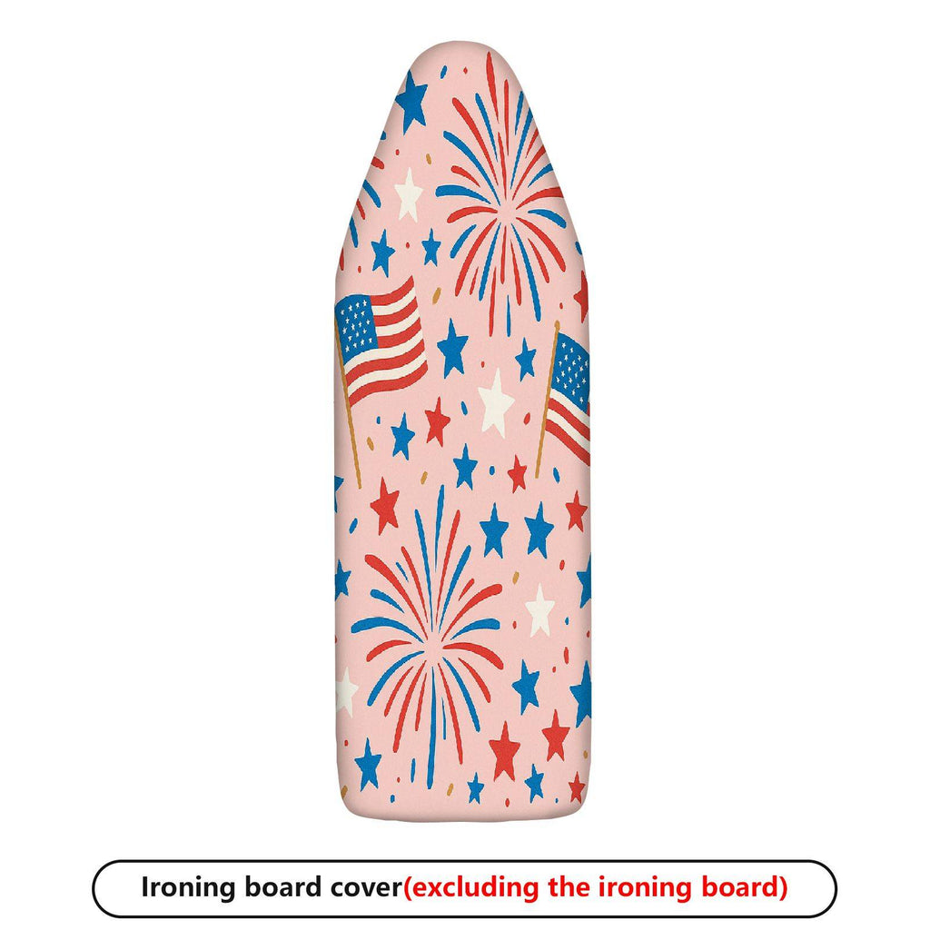 1-Piece Patriotic Fireworks Stars  Ironing Board Cover, Universal Size, Without Board